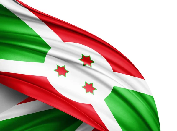 Bandiera Del Burundi Con Spazio Copia Del Testo Illustrazione — Foto Stock