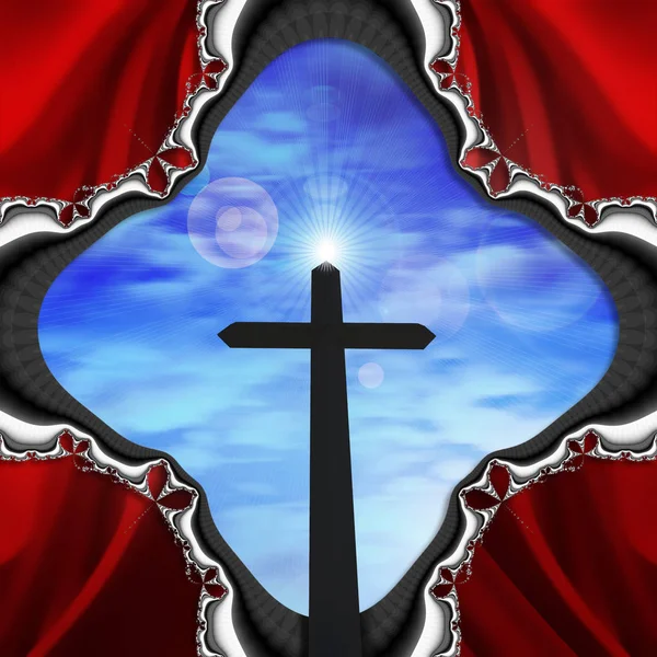 Крест Религиозная Концепция — стоковое фото