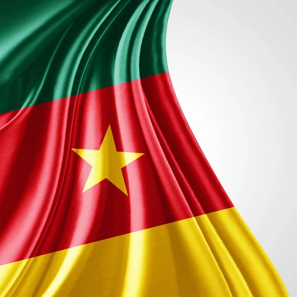Флаг Камеруна Местом Копирования Текста Иллюстрация — стоковое фото