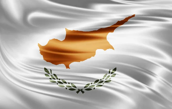 Flag Cyprus Copy Space Your Text Illustration — Stock Photo, Image