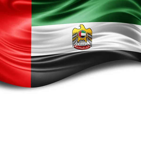 Flag United Arab Emirates Copy Space Your Text White Background — Stockfoto