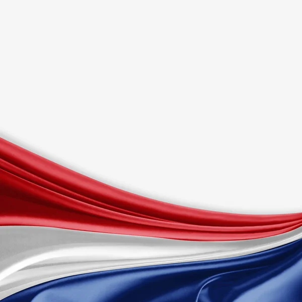 Másol Szöveg Illusztráció Helyet Hollandia Zászlaja — Stock Fotó