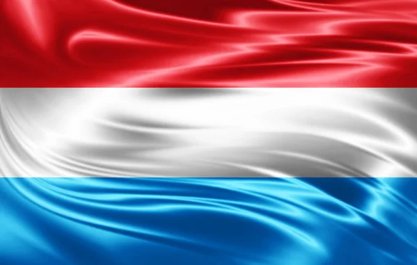 Bandeira Luxemburgo Com Espaço Cópia Para Seu Texto Ilustração — Fotografia de Stock