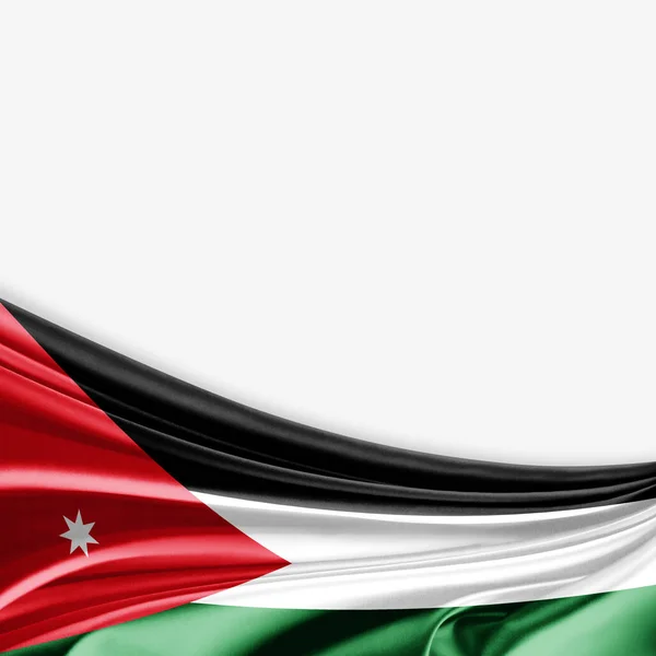Флаг Иордании Местом Копирования Текста Иллюстрация — стоковое фото