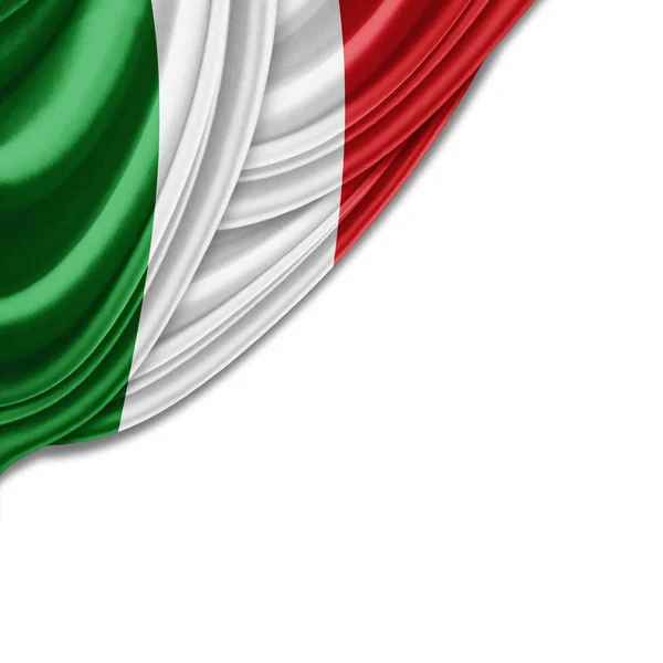 Vlag Van Italië Met Kopie Ruimte Voor Tekst Illustratie — Stockfoto