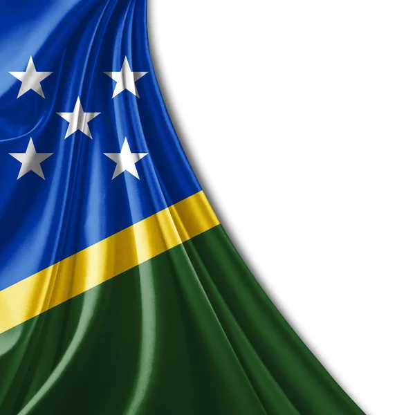 Σημαία Των Νήσων Σολομώντος Αντίγραφο Χώρο Για Κείμενο Απεικόνιση — Φωτογραφία Αρχείου