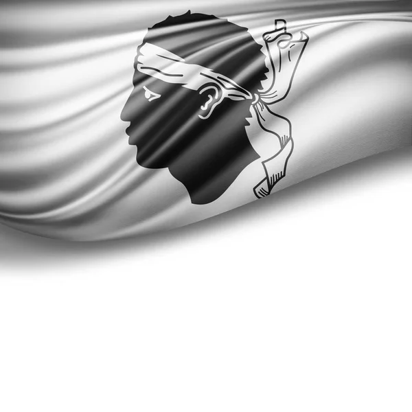 Flagge Von Korsika Mit Kopierplatz Für Ihren Text Illustration — Stockfoto