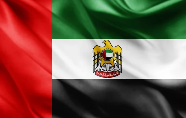 Flagge Der Vereinigten Arabischen Emirate Mit Kopierplatz Für Ihren Text — Stockfoto