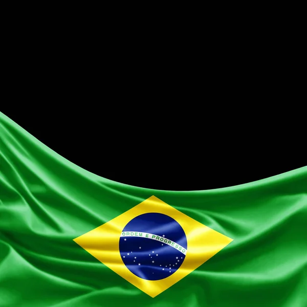 Bandeira Brasil Com Espaço Cópia Para Seu Texto Ilustração — Fotografia de Stock