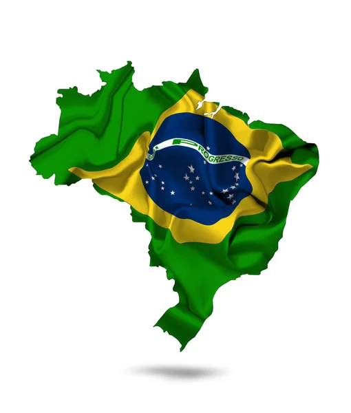 Drapeau Brésil Avec Espace Copie Pour Votre Texte Vos Images — Photo