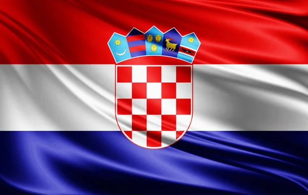 Drapeau Croatie Avec Espace Copie Pour Votre Texte Illustration — Photo