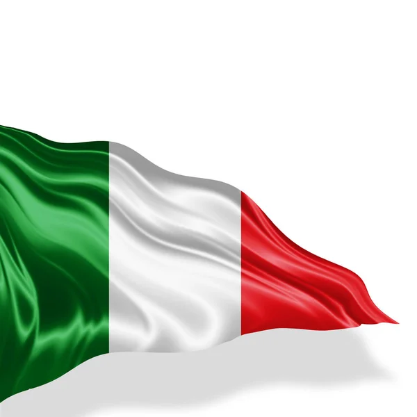 Bandera Italia Con Espacio Copia Para Texto Ilustración — Foto de Stock
