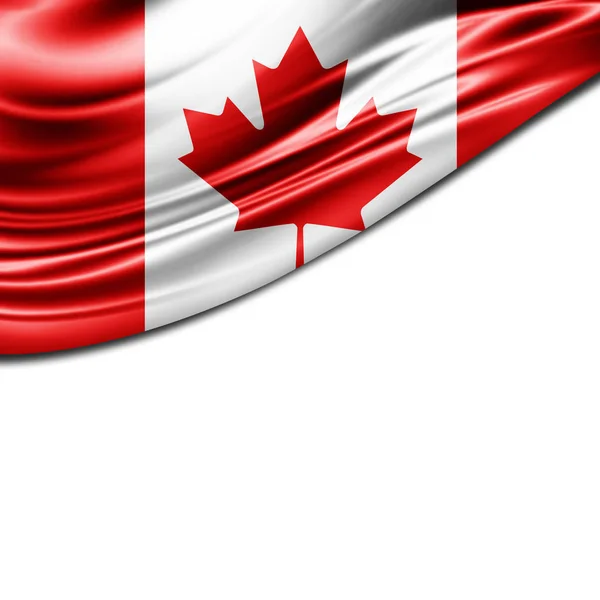 Kanada bayrağı ile kopya alanı metin - 3d çizim için    