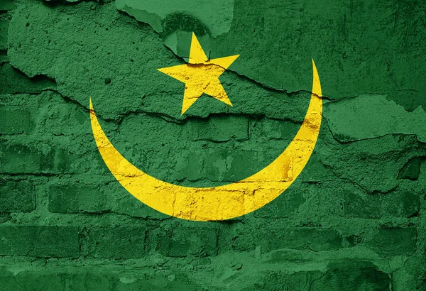 Moritanya bayrağı ile kopya alanı metin veya resimler