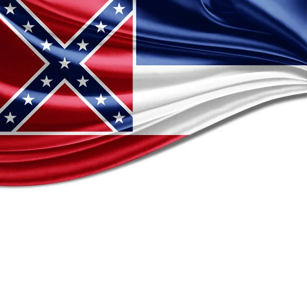 Mississippi Flagge Mit Kopierplatz Für Text Oder Bilder — Stockfoto