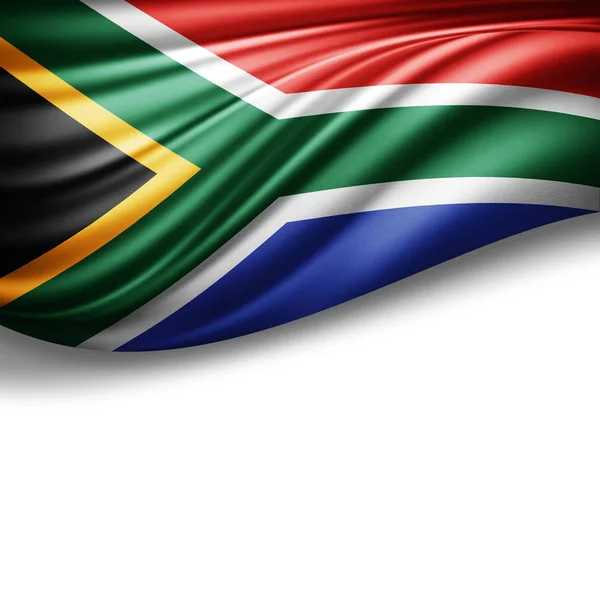 Metin Illüstrasyon Kopya Yeri Olan Güney Afrika Nın Bayrağı — Stok fotoğraf