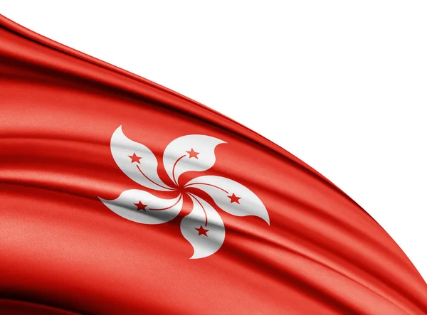 Flag Hong Kong Copy Space Your Text Illustration — Stock Photo, Image