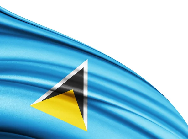 Flag Saint Lucia Copy Space Your Text Illustration — Stock Photo, Image