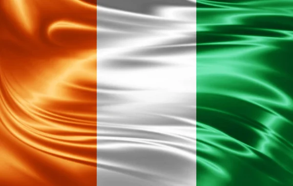 Flag Ivory Coast Copy Space Your Text Illustration — Stock Photo, Image