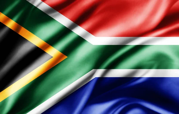 Bandeira África Sul Com Espaço Cópia Para Seu Texto Ilustração — Fotografia de Stock