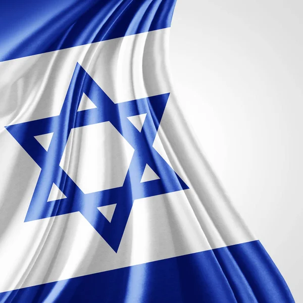 Israel Flagge Mit Kopierplatz Für Ihren Text Illustration — Stockfoto