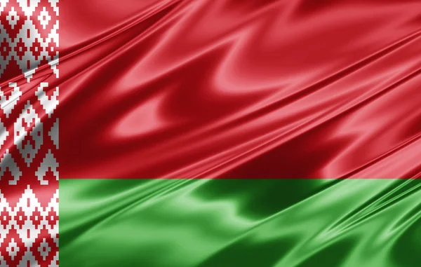 Vlajka Běloruska Kopií Prostor Pro Ilustraci Textu — Stock fotografie
