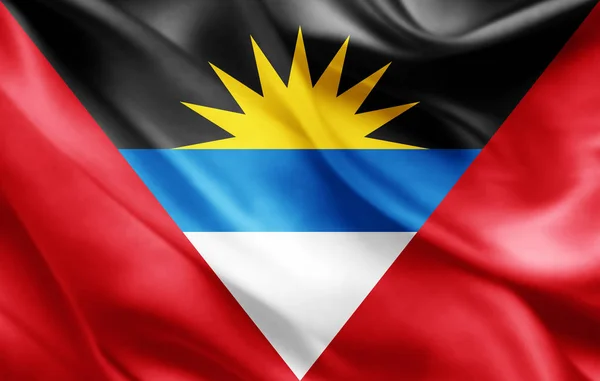 Steagul Antigua Spațiu Copiere Pentru Text Ilustrație — Fotografie, imagine de stoc