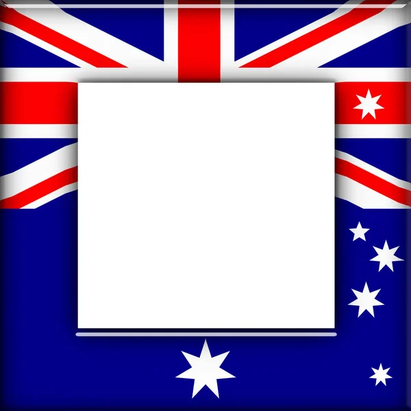 Australië Vlag Met Kopie Ruimte Voor Tekst Afbeeldingen — Stockfoto