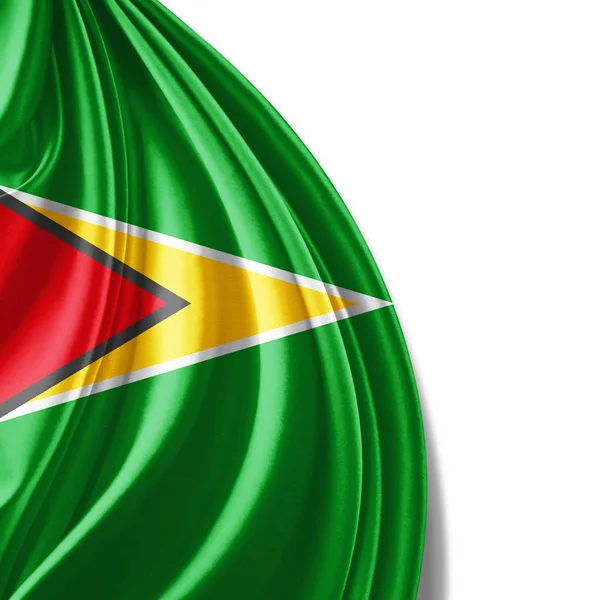 Drapeau Guyane Avec Espace Copie Pour Votre Texte Sur Fond — Photo