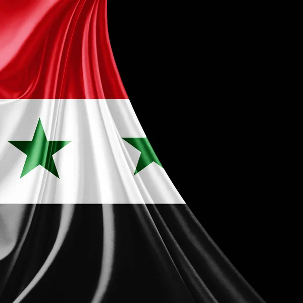 Flag Syria Copy Space Your Text Illustration — Stock Photo, Image