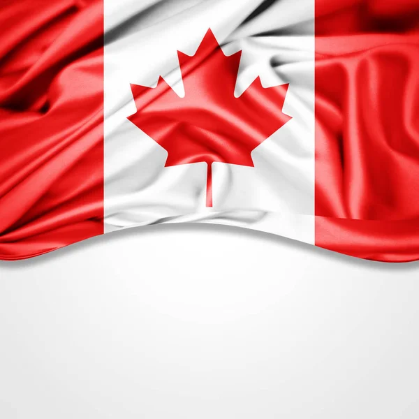 Vlag Van Canada Met Kopie Ruimte Voor Tekst Illustratie — Stockfoto