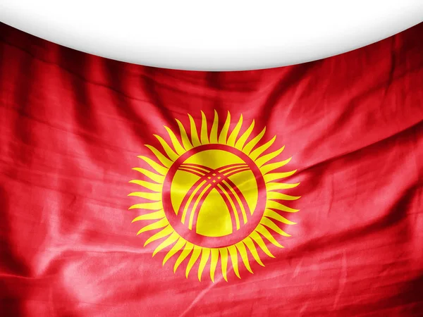 Flag Kyrgyzstan Copy Space Your Text Illustration — Stock Photo, Image