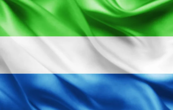 Sierra Leone Flagg Med Kopia Utrymme För Din Text Illustration — Stockfoto