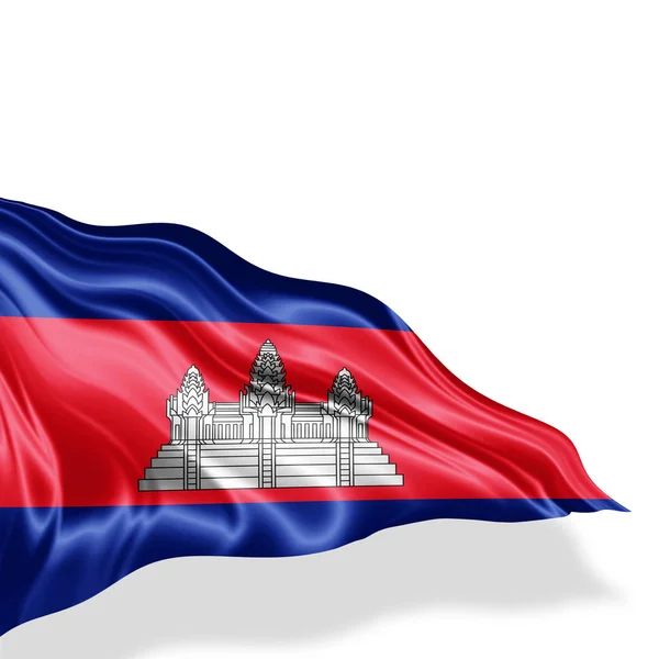 Flag Cambodia Copy Space Your Text Illustration — Stock Photo, Image