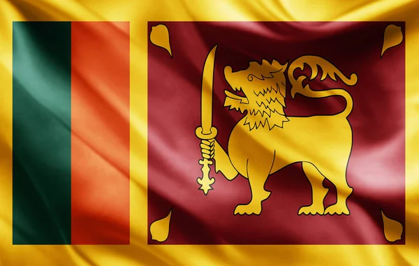 Bandera Sri Lanka Con Espacio Copia Para Texto Ilustración — Foto de Stock