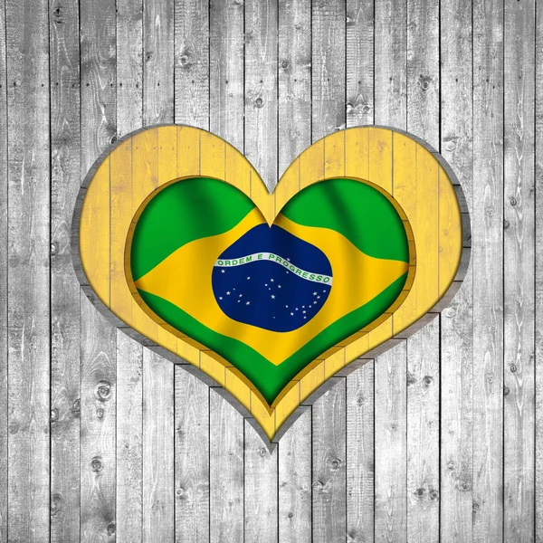 Brazil Flag Copy Space Your Text Images — Stock Photo, Image