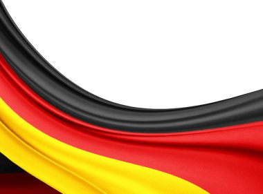 Almanya bayrağı ile kopya alanı metin - 3d çizim için    