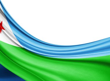 Cibuti bayrağı ile kopya alanı metin - 3d çizim için    