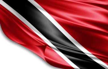 Tobago bayrağı ile kopya alanı metin - 3d çizim için    