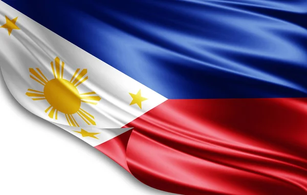 Bendera Filipina Dengan Ruang Fotokopi Untuk Teks Anda Ilustrasi — Stok Foto