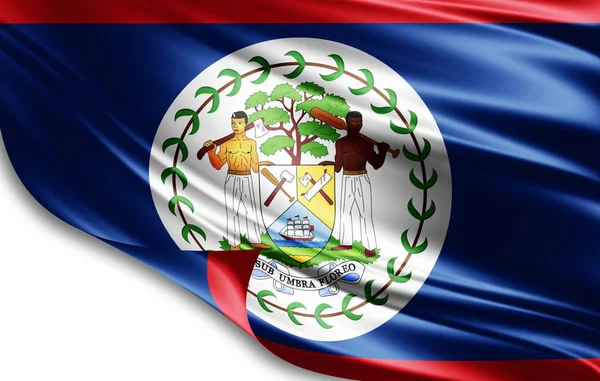 Flagge Von Belize Mit Kopierplatz Für Ihren Text Illustration — Stockfoto
