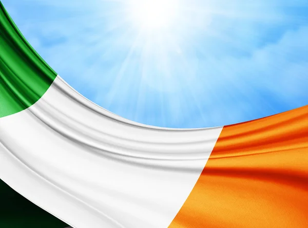 Másol Szöveg Illusztráció Helyet Írország Zászlaja — Stock Fotó