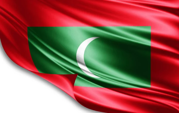 Σημαία Των Μαλδίβων Αντίγραφο Χώρο Για Κείμενο Απεικόνιση — Φωτογραφία Αρχείου
