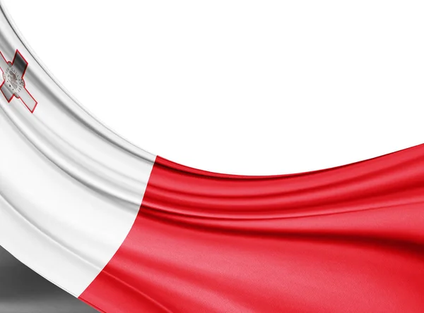 Flaga Malty Kopia Miejsce Twój Tekst Ilustracje — Zdjęcie stockowe