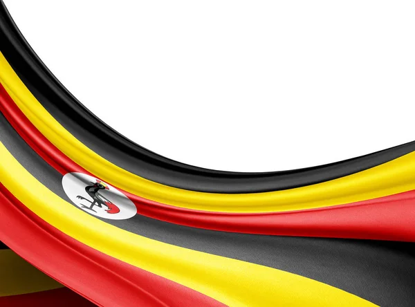 Flag Uganda Copy Space Your Text Illustration — Stock Photo, Image