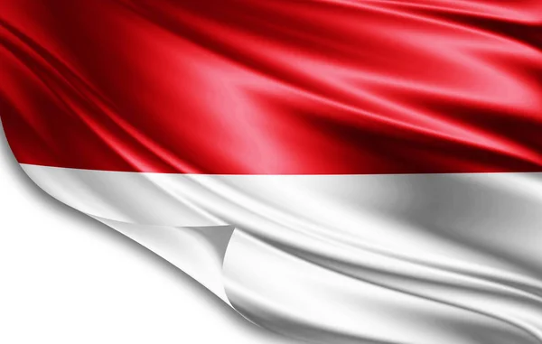 Bandiera Dell Indonesia Con Spazio Copia Del Testo Illustrazione — Foto Stock