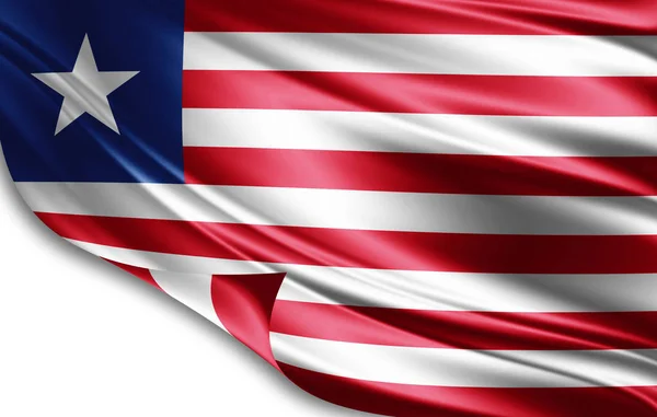 Bandera Liberia Con Espacio Copia Para Texto Ilustración —  Fotos de Stock