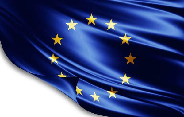Avrupa Birliği Bayrak Kopya Alanı Metin Veya Resimler Ile — Stok fotoğraf