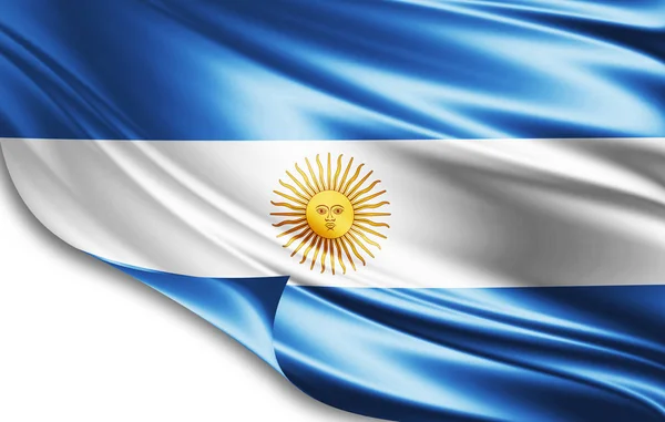 Drapeau Argentine Avec Espace Copie Pour Votre Texte Illustration — Photo