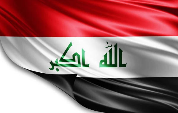 Bandera Irak Con Espacio Copia Para Texto Ilustración — Foto de Stock